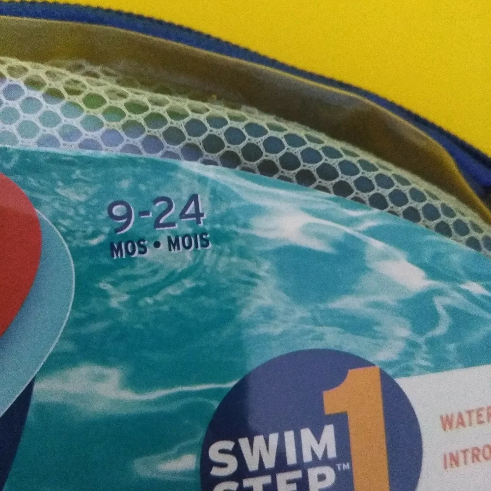 New SwimWays Baby Spring Float Sun Canopy BLUE * Swim Step 1 for 9-24 Months
